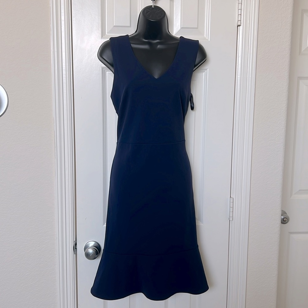 NWT Banana Republic size 10P Navy Blue sleeveless party dress